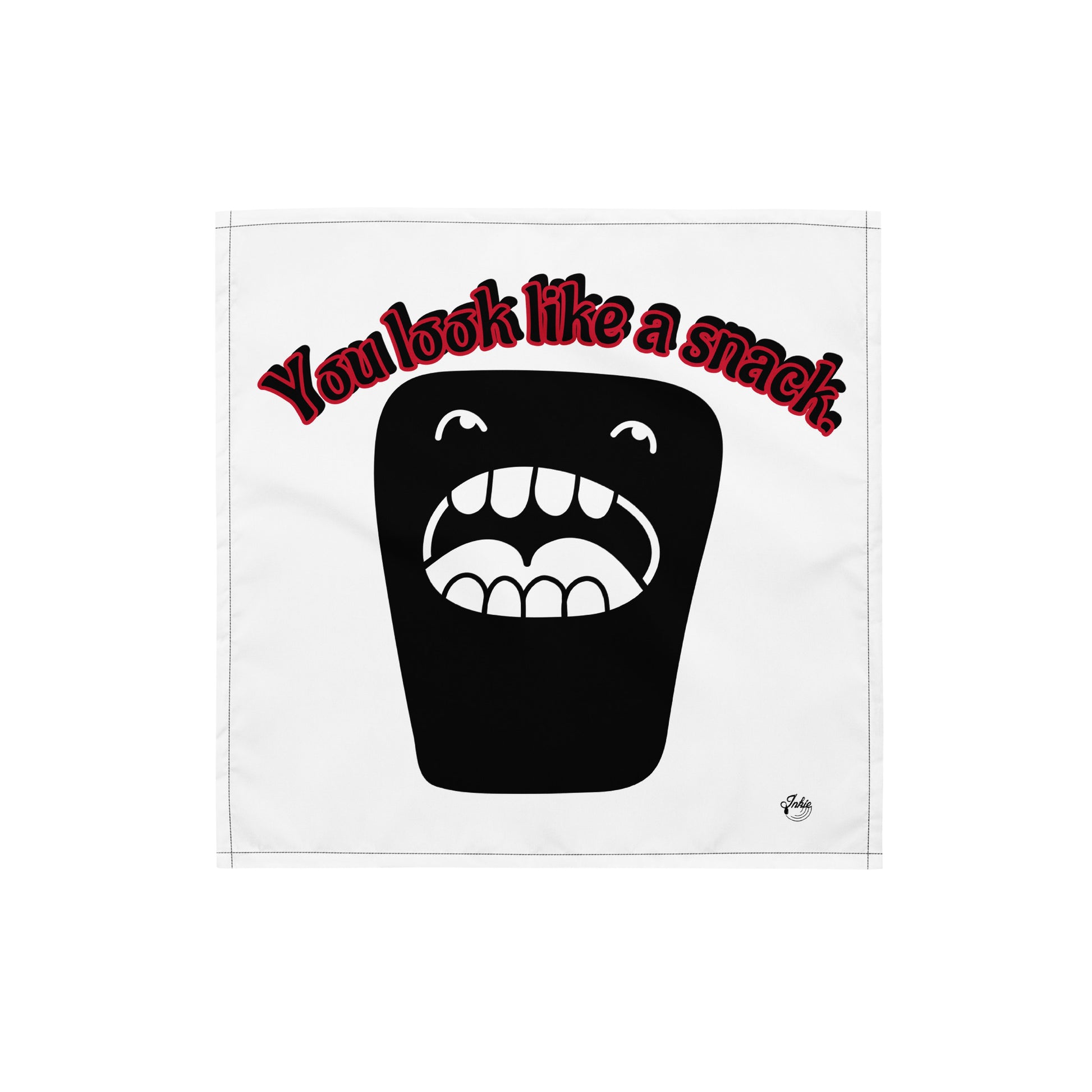 black Printed Bandana