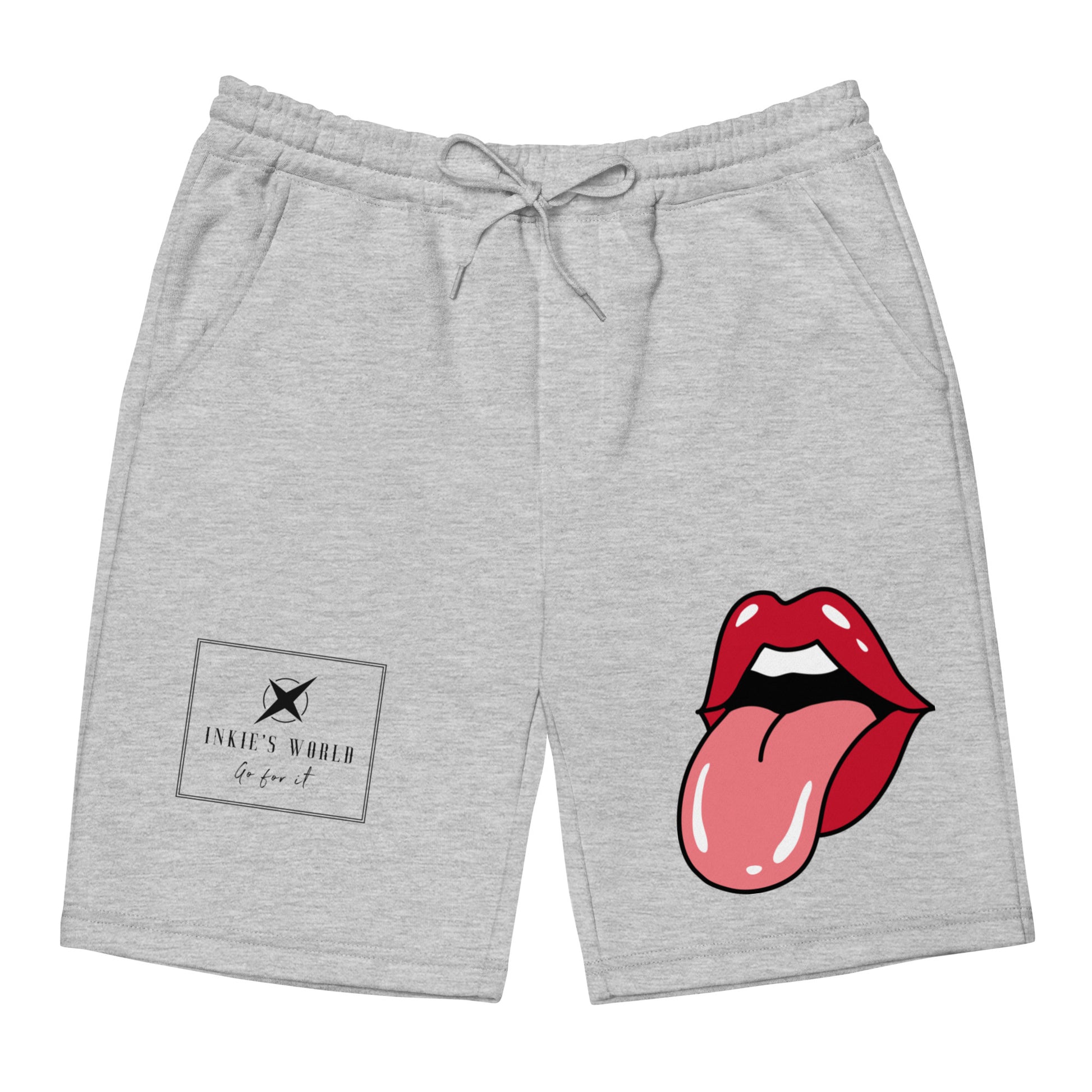 grey fleece shorts for men