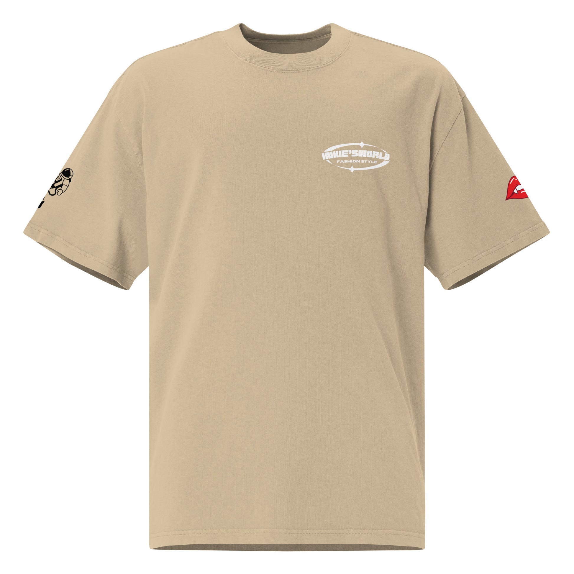 khaki faded tshirt
