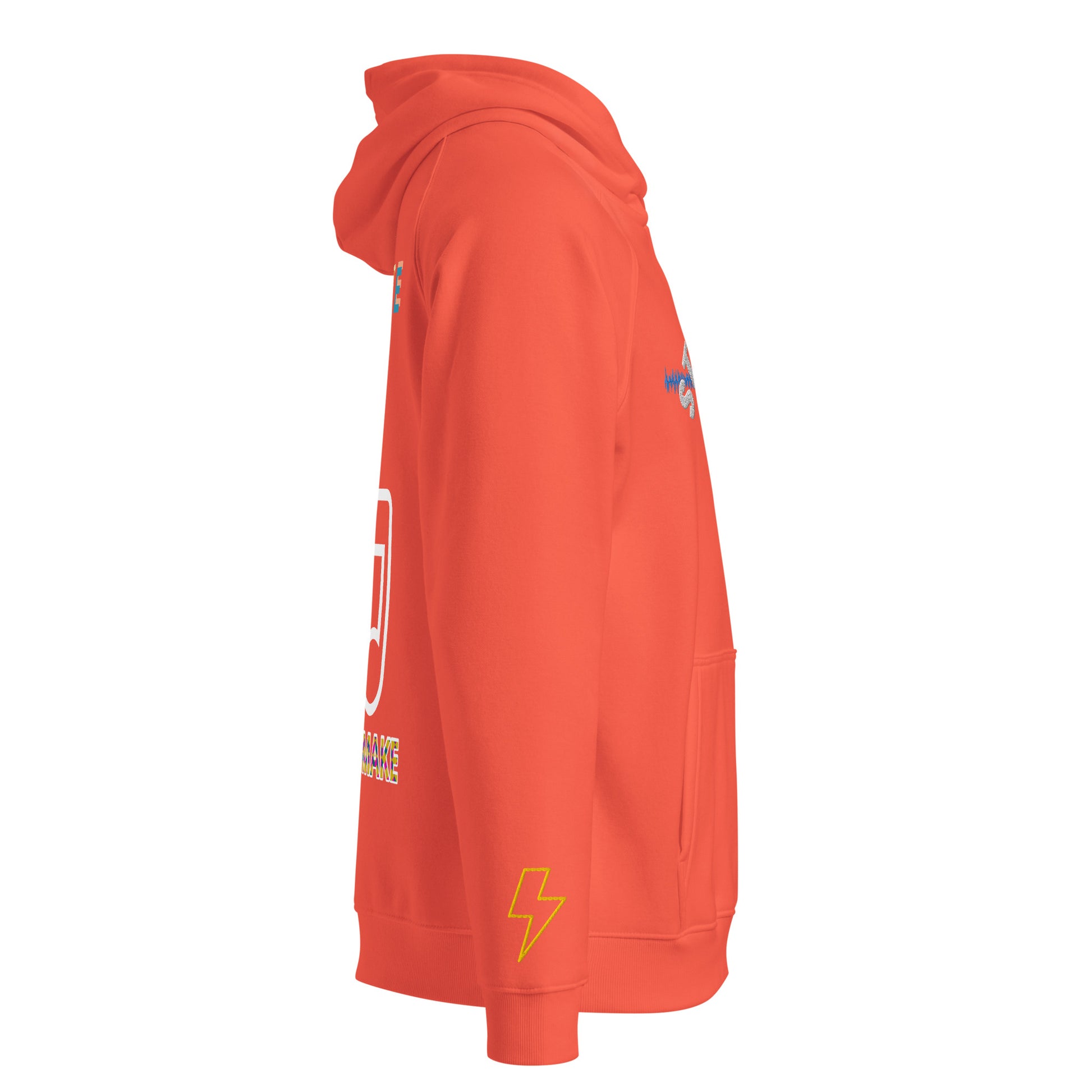 inkieworld orange color hoodie for men