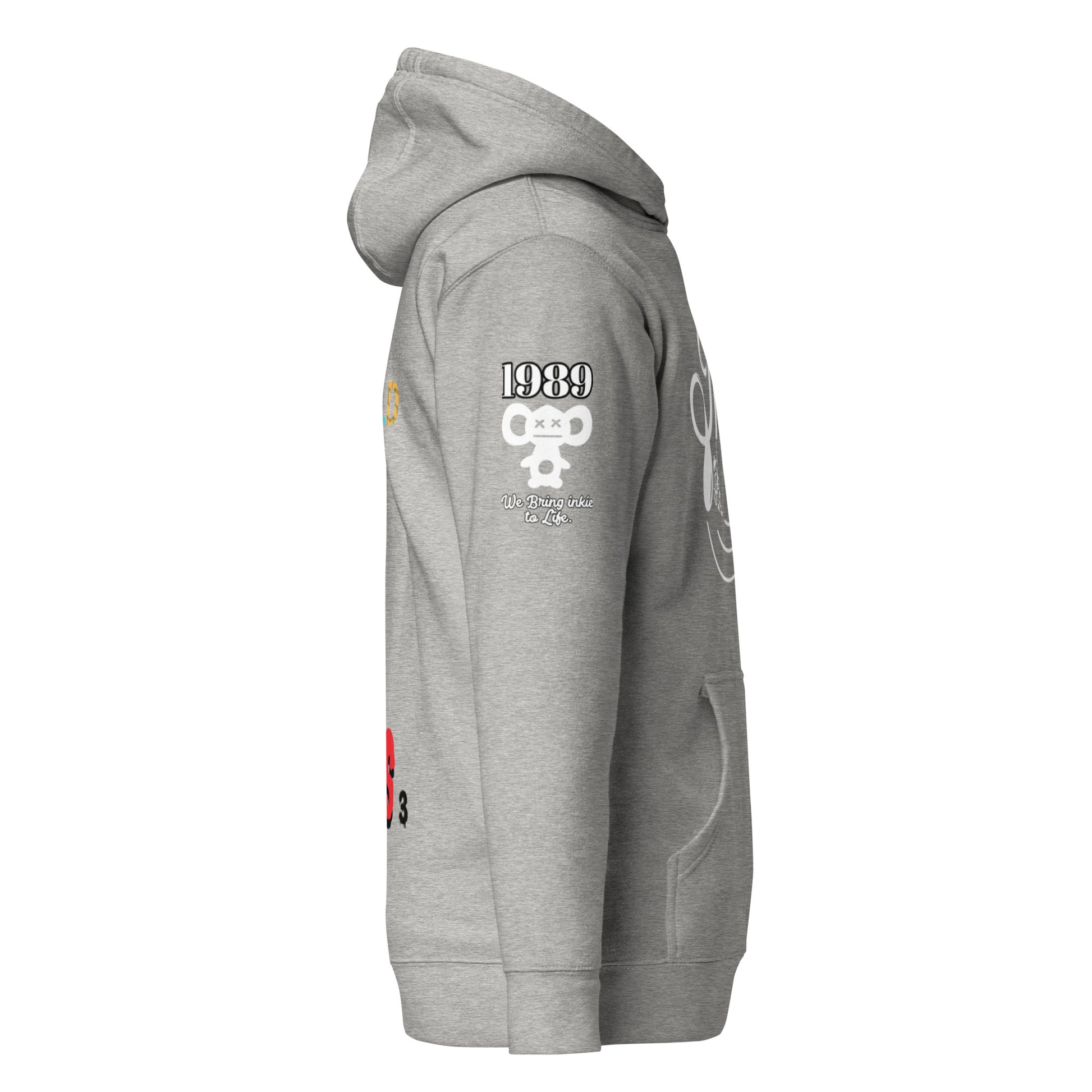 Grey Unisex Hoodie | inkei |