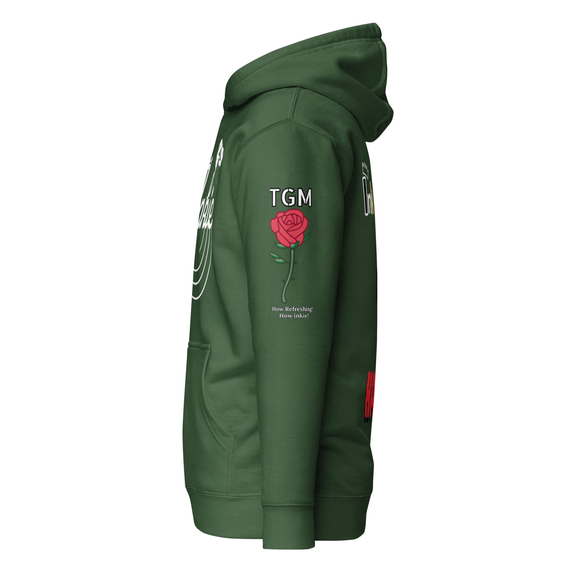 forest green Unisex Hoodie inkie