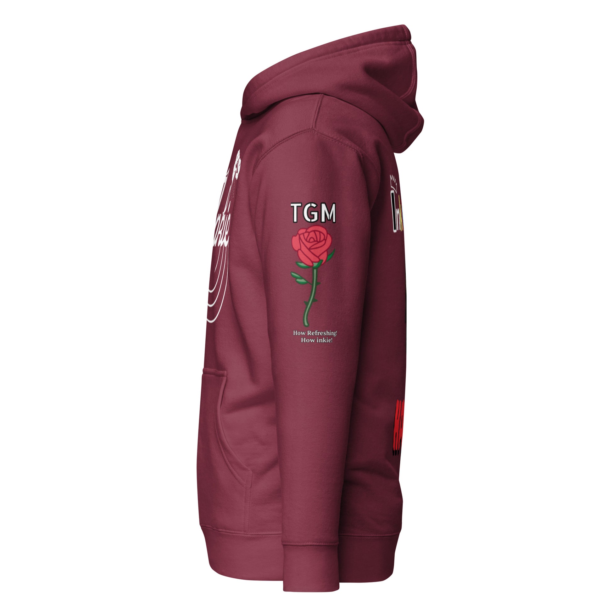 maroon unisex hoodie