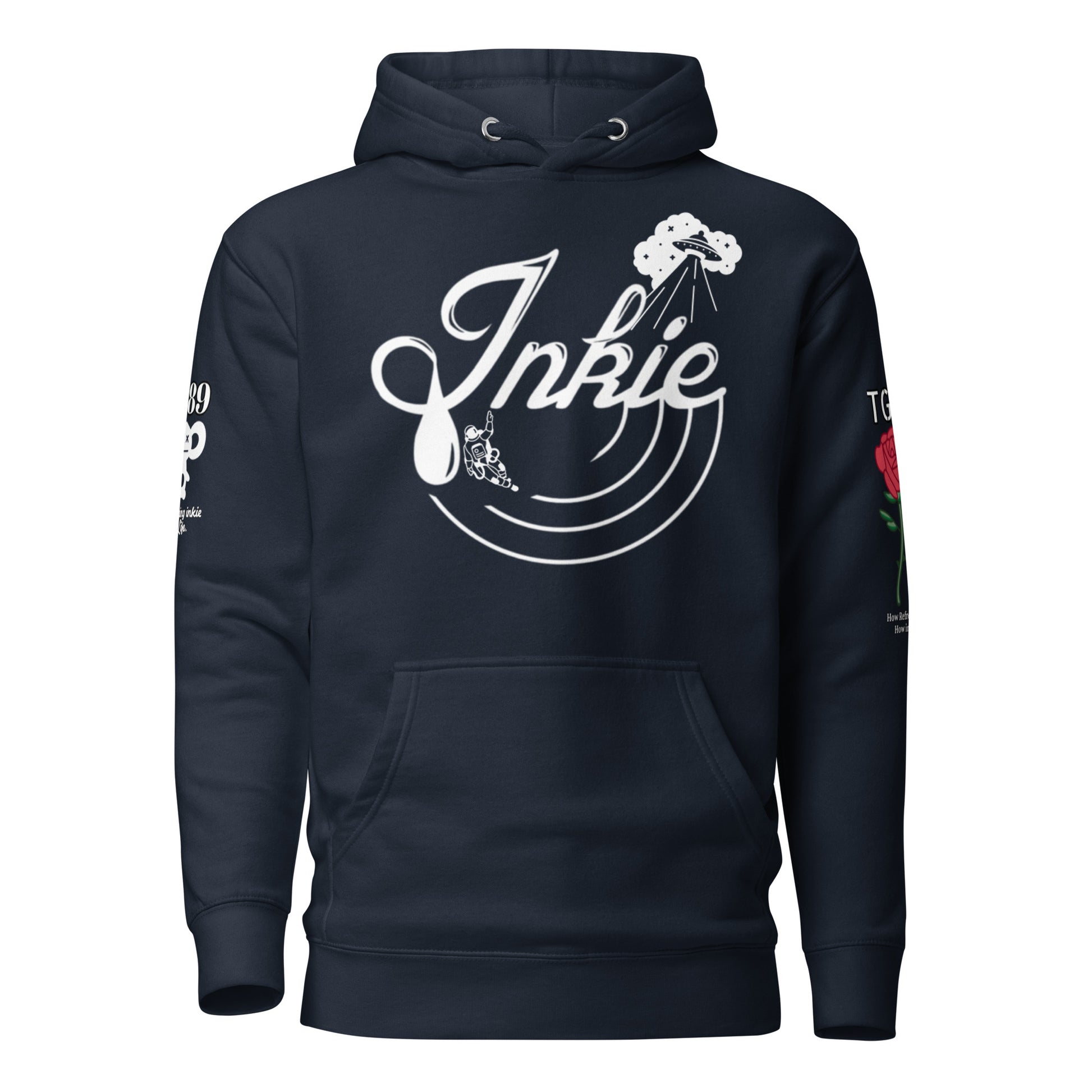 unisex navy hoodie