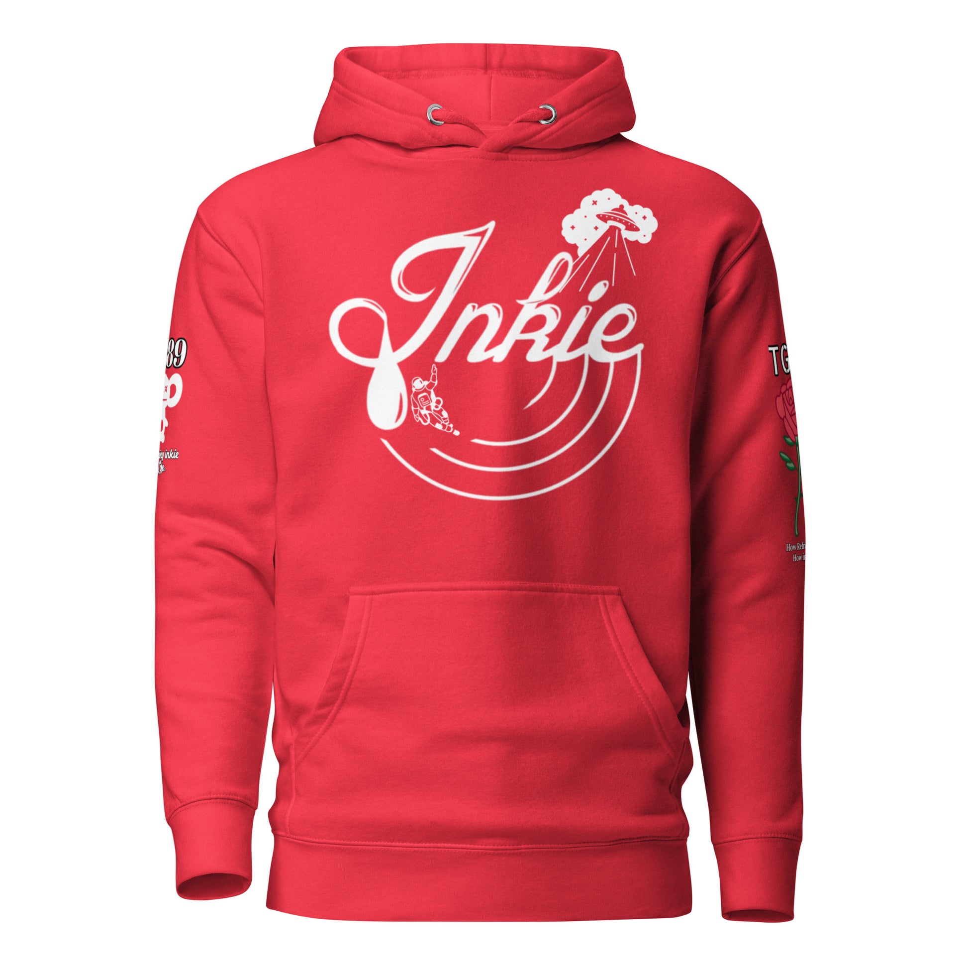 Red Unisex Hoodie inkie