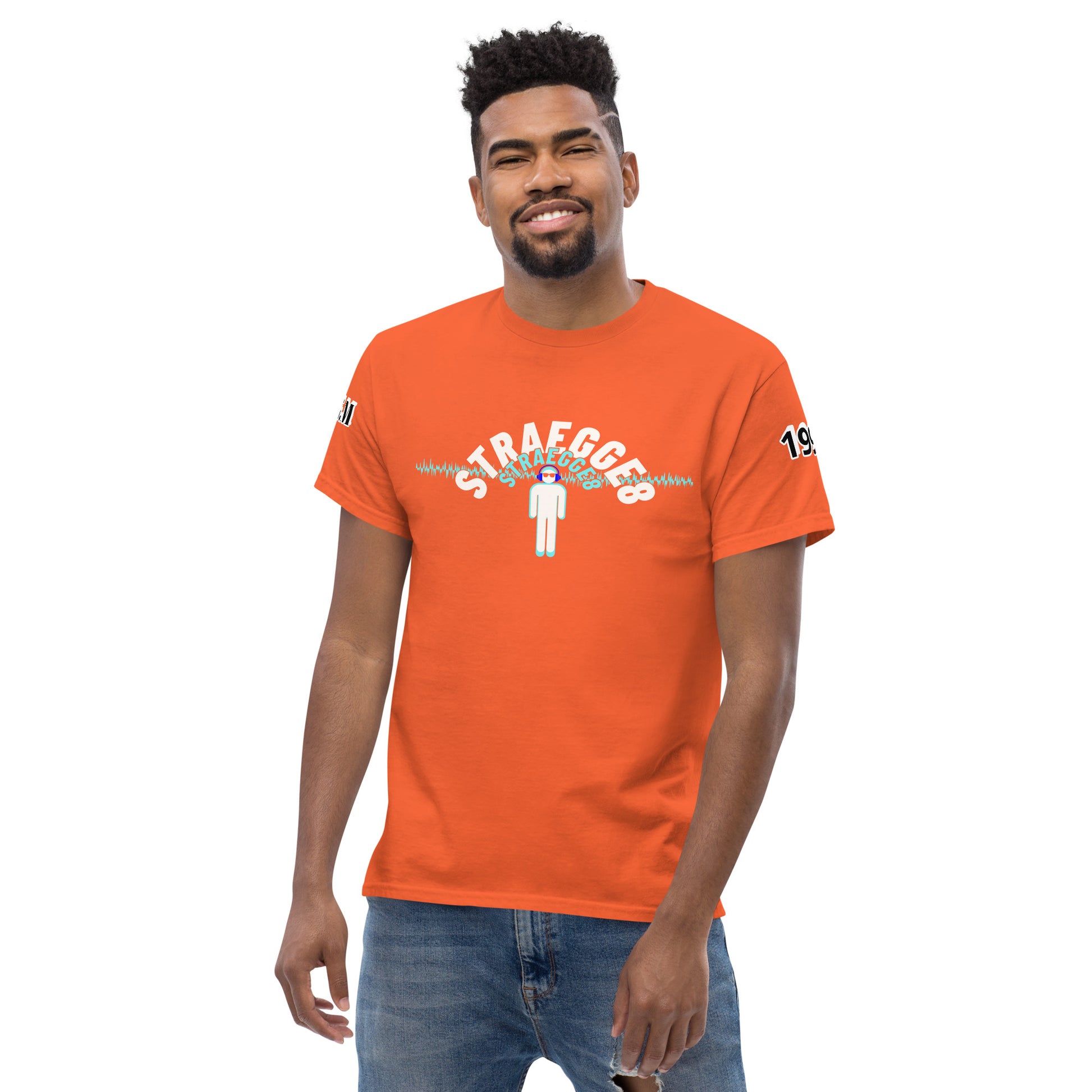 orange color t shirt for men 2025