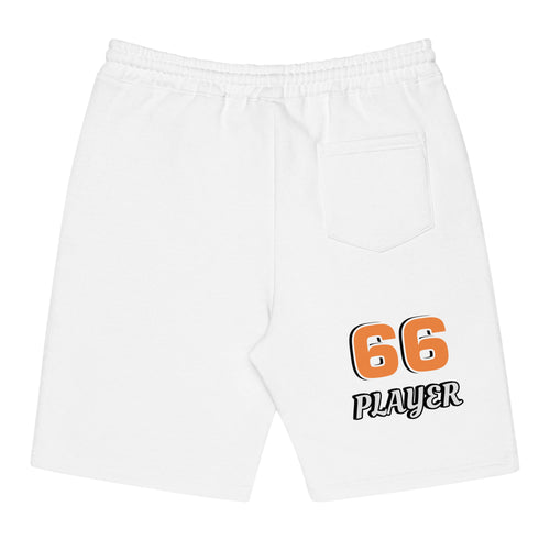 White fleece shorts in summer 2025