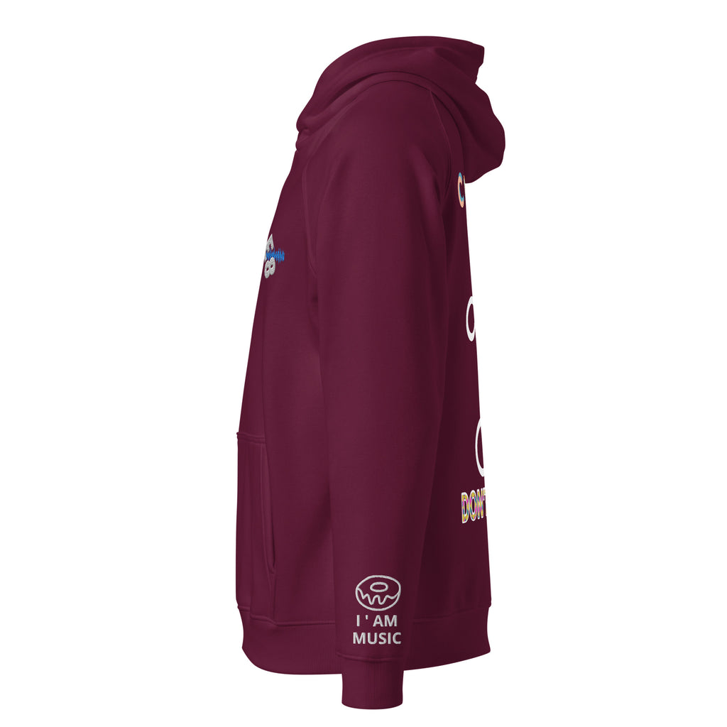burgundy eco friendly hoodie for men inkieworld