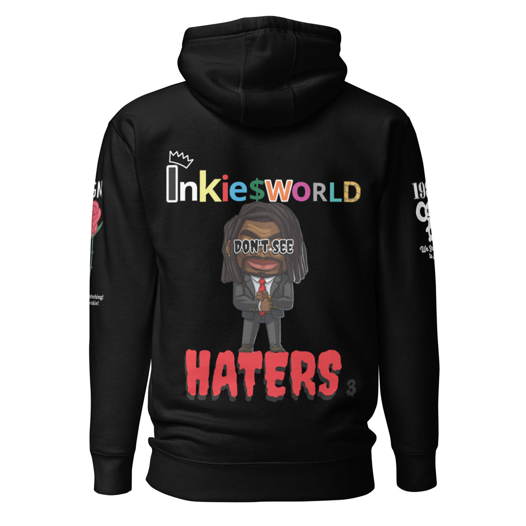 black unisex hoodie