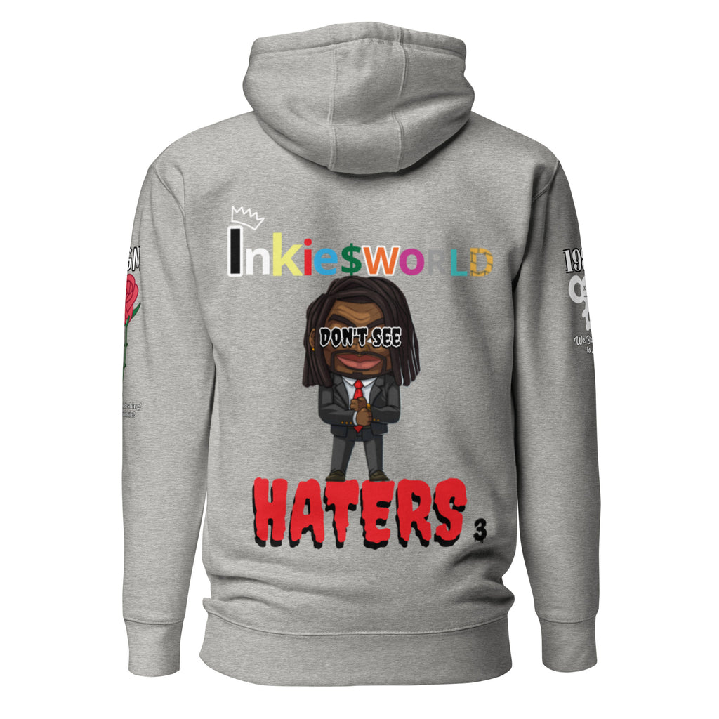 Grey inkie unisex hoodie for men and women