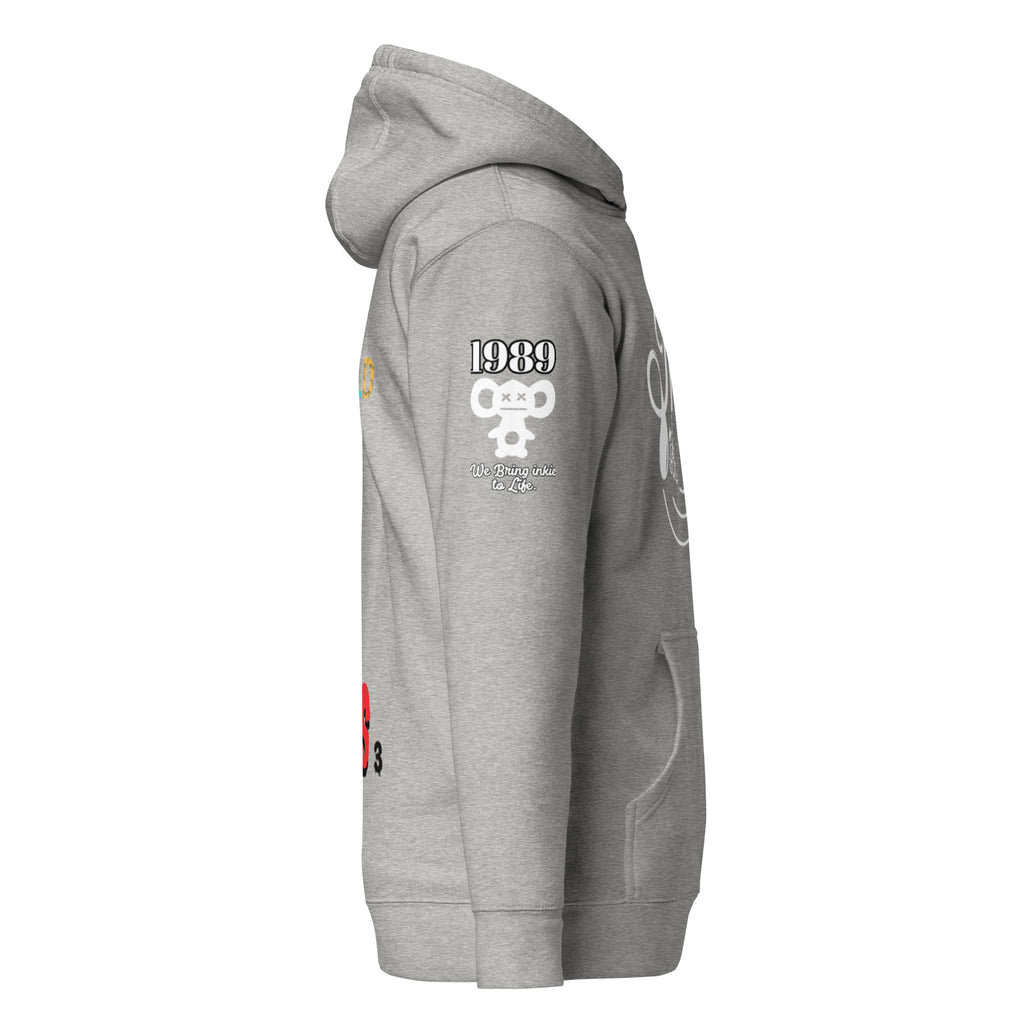 Grey Unisex Hoodie | inkei |
