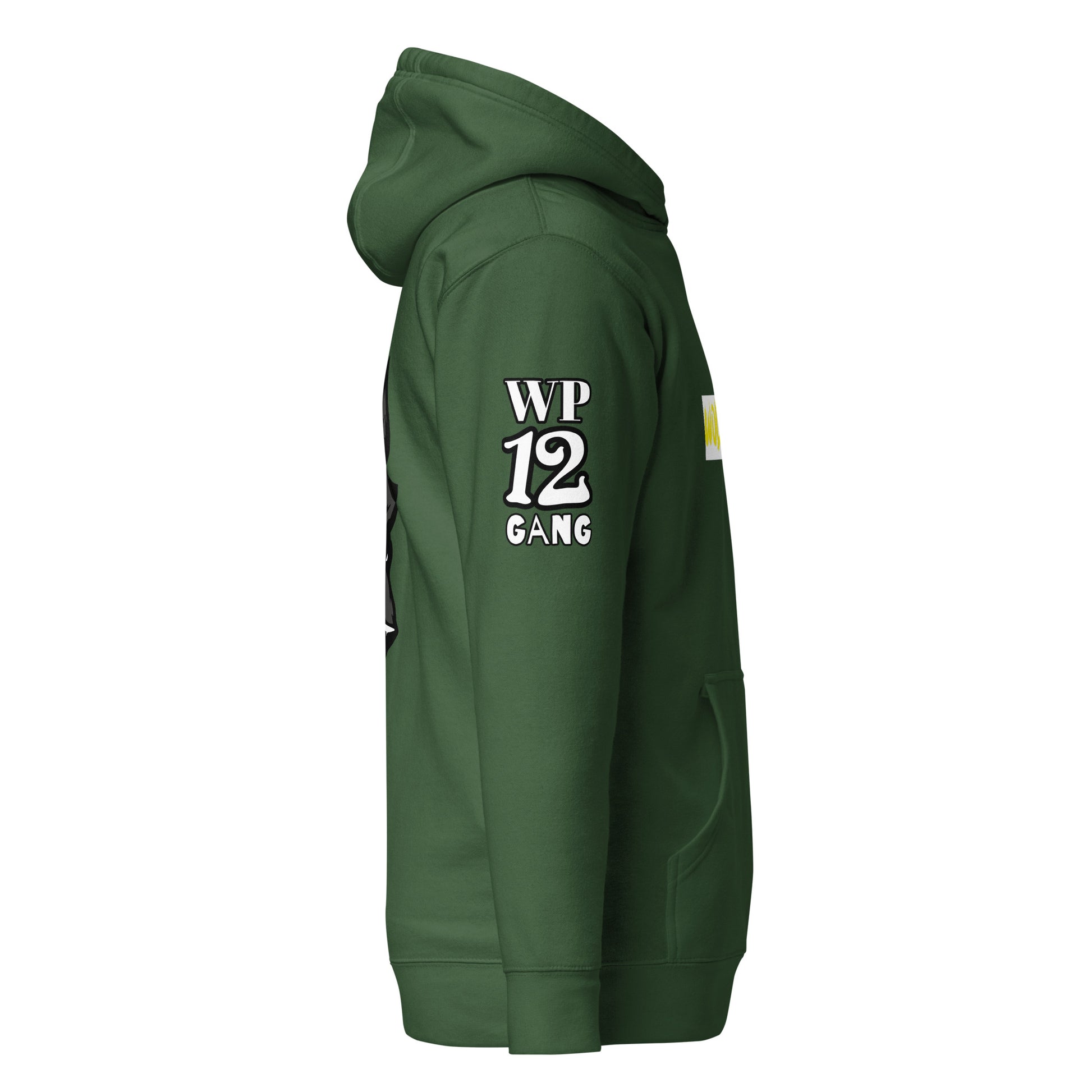 green unisex hoodie inkie world
