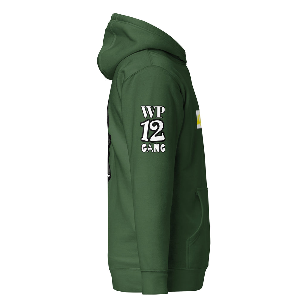 green unisex hoodie inkie world