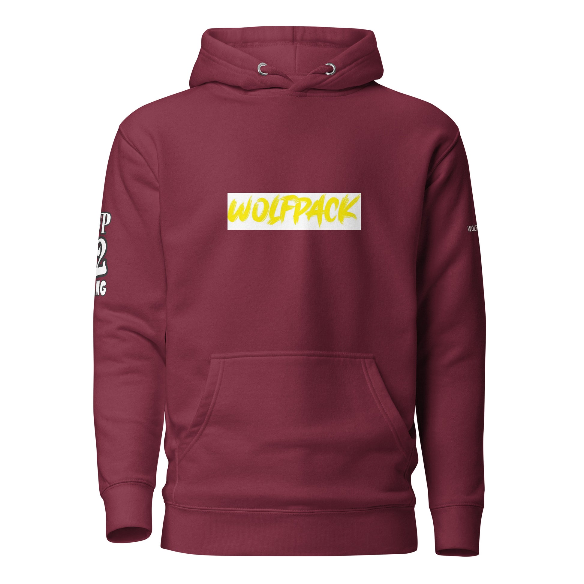 maroon unisex hoodie inkie world