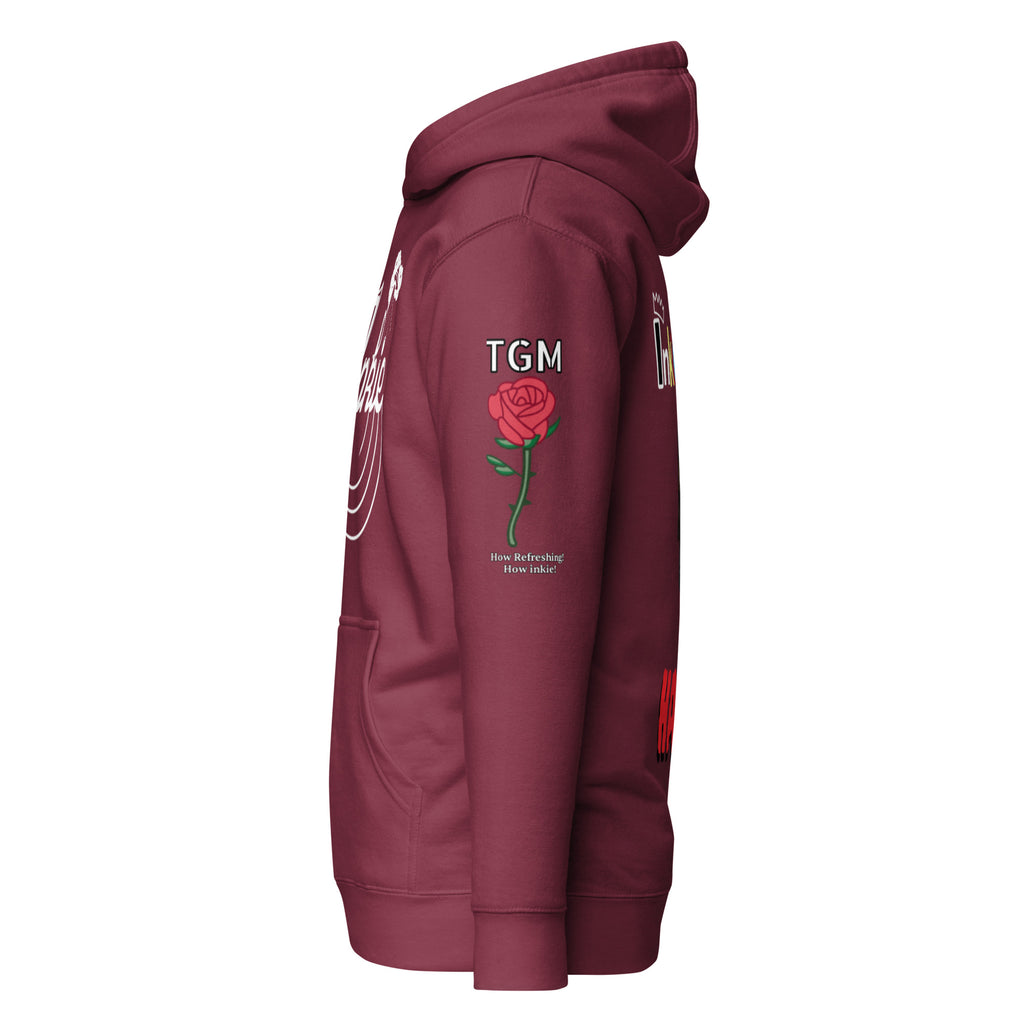 maroon unisex hoodie 