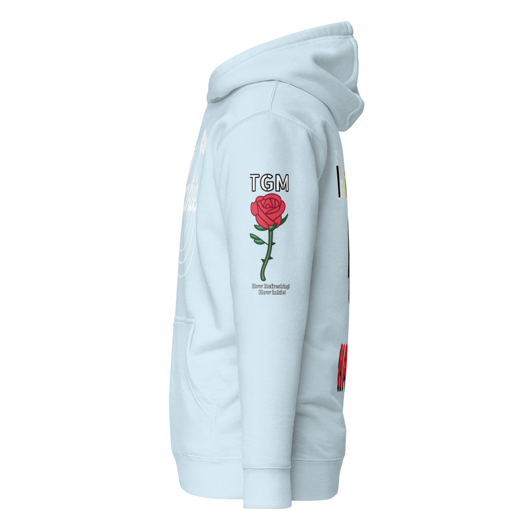 sky blue unisex hoodie
