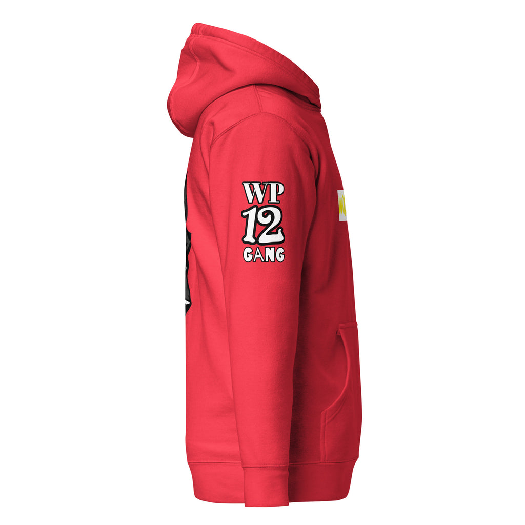 red wolf hoodie for women by inkie world